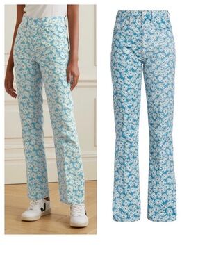 RE/DONE 70s Daisy Floral Bootcut High Rise Jeans | 31